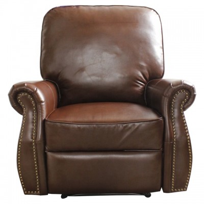 Classic Overstuffed Single Recliner Chair with Nailed Finishing