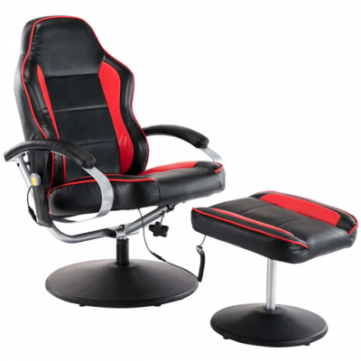 Racing Gaming Manual Recliner Chair with Footrest