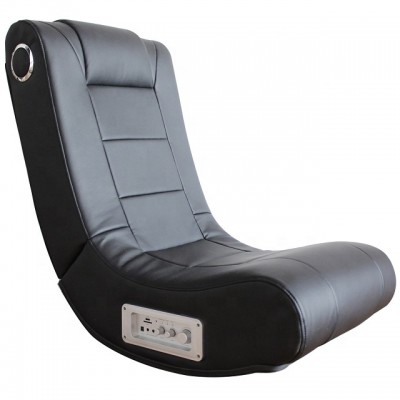 Modern Wholesale Home Full PU Folding Rocker Gaming Floor Chair with Bluetooth USB Speakers