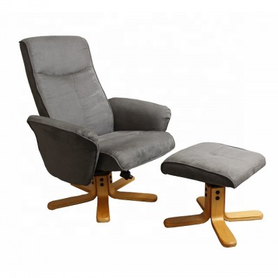 Wooden Base TV Recliner Chair with Footrest for Home Office Wholesale  Furniture