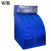 Blue Portable Therapeutic Personal Steam Sauna Spa Room with Head cover