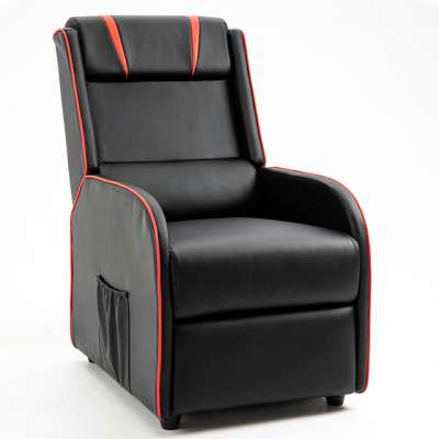 Wholesale Modern Home Half PU  Racing Push Back Recliner Chair